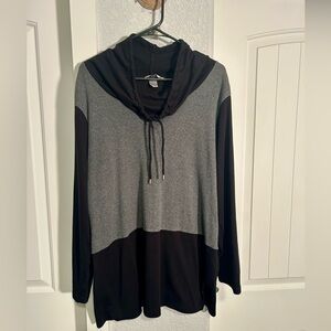 CJ Banks Black Cowl Neck Sweater 1X